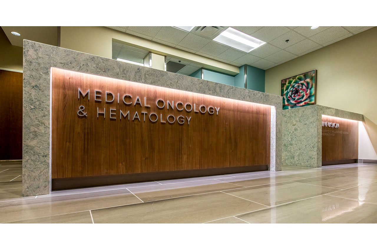 lobby reception desk detail